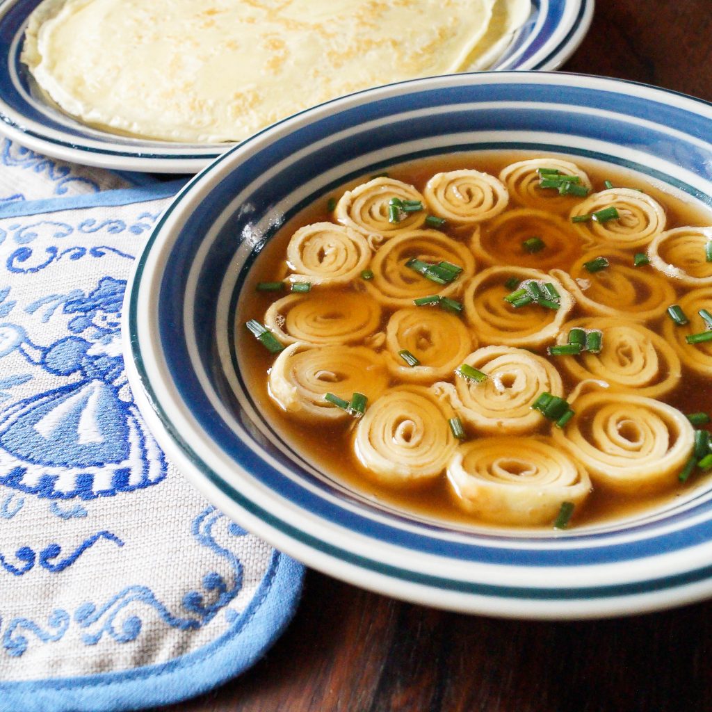 Fl dlesuppe German Pancake Soup German Culture Fl dlesuppe German Pancake Soup German Culture