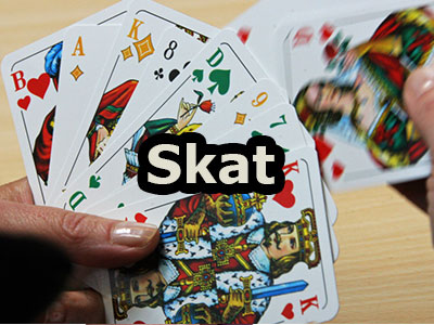 A typical German Suited playing card deck that uses 32 cards