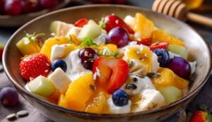 Obstsalat mit Quark Recipe – German Fruit Salad with Quark