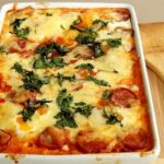 German Bratwurst Sauerkraut Casserole with Pretzels
