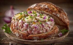 Authentic Mettbrötchen Recipe – German Raw Pork Sandwich