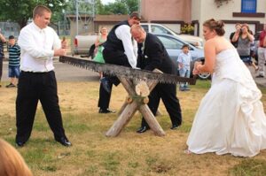 Sawing the Log: The First Test of a German Marriage