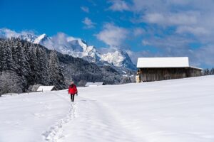 The practice of winter hiking Germany